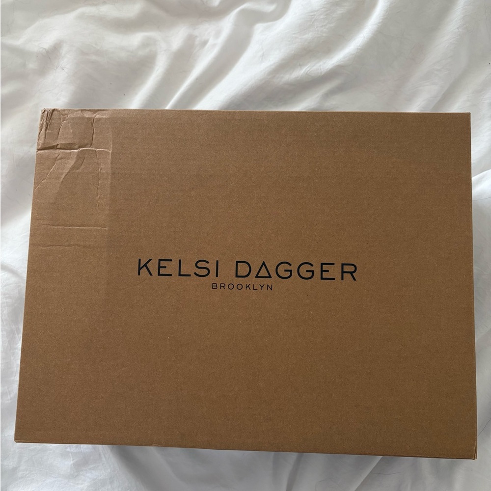NEW! Kelsi Dagger Black Birdie Platform Sandals - Genuine Leather - Picture 13 of 14